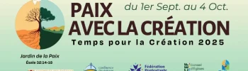 Temps pour la création à l'appel de l'église verte, paroisse st Matthieu en septembre 2025
