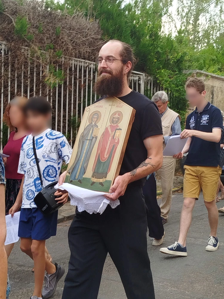 icône de saint Arnoult et sa femme sainte Scariberge