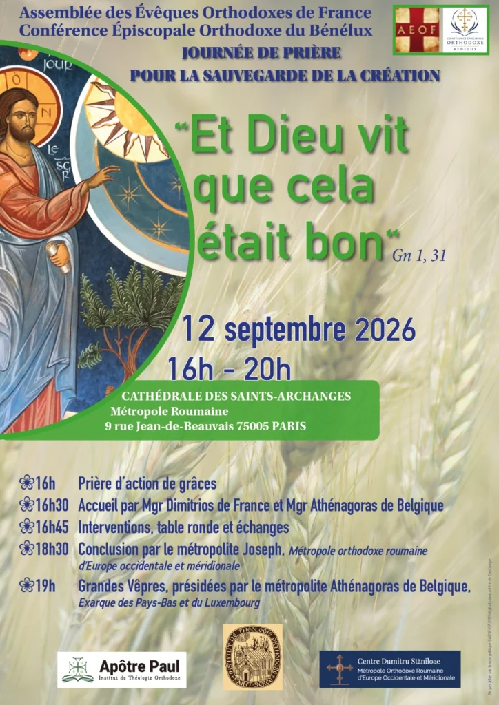 LE Christ avec la création "Et Dieu vit que cela était bon" Samedi 12 septembre 2026