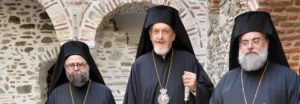 Le métropolite Dimitrios de France a accompagné les métropolites Emmanuel de Chalcédoine et Tite de Kydomie au Mont-Athos