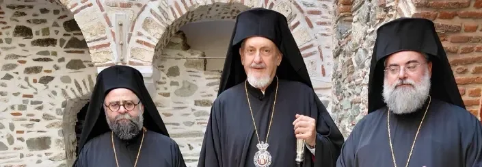 Le métropolite Dimitrios de France a accompagné les métropolites Emmanuel de Chalcédoine et Tite de Kydomie au Mont-Athos