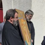 saint Alexis d'Ugine procession a lors de sa fête le 22 août au monastère orthodoxe notre dame de toute protection