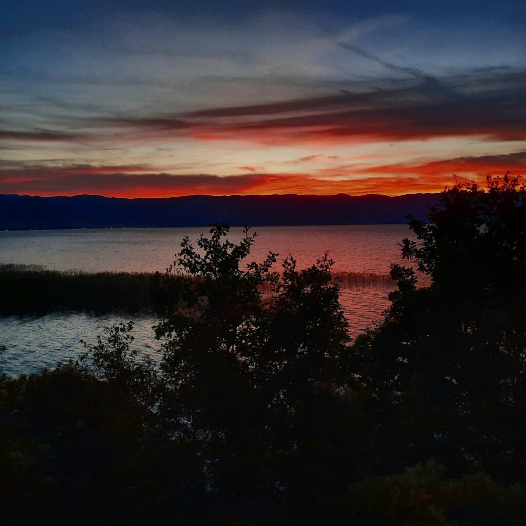 Coucher de Soleil sur le lac Ohrid