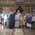 Groupe dans l'Eglise de la Dormition à Pogradec